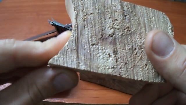 Нож из быстрореза Р6М5 "Рапид", рукоять из березы A knife with his hands from HSS смотреть онлайн