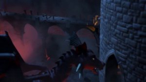 Осёл убегает от Дракона. Шрек. 4К