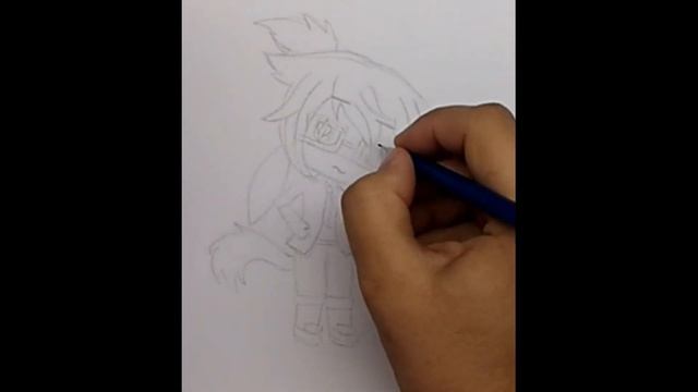 Как нарисовать персонажа из игры Gacha life // How to draw gacha life character // gacha // гача