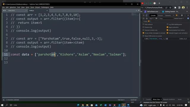 What is filter method in JavaScript? Coding Task with solutions
