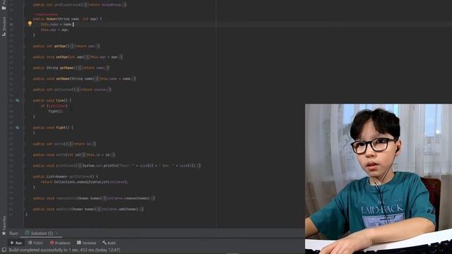 JavaRush. Решение задачи "Рефакторинг (2)". Калюта Вова, 9 лет. смотреть онлайн
