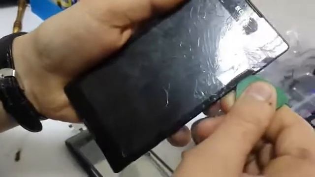 Сенсор Sony Xperia C C2305 разборка Ремонт телефона Sony замена тачскрина экрана ВолгоградKirill & смотреть онлайн