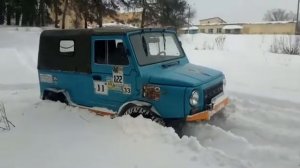 Луаз по снегу.