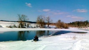 На снегоходе по воде