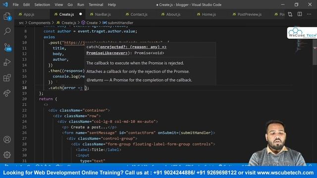 How to Post Data to the API with React JS | Handling HTTP | React JS Tutorial for Beginners #51