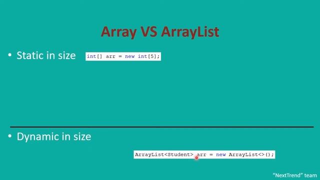 Array VS ArrayList in Java