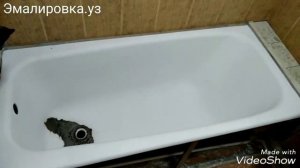 Восстановление эмали чугунных ванн в Ташкенте жидким акрилом Стакрил Эколор
