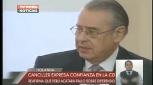 Corte de la Haya: Declaraciones Allan Wagner y Rafael Rocangliolo 04/12/12