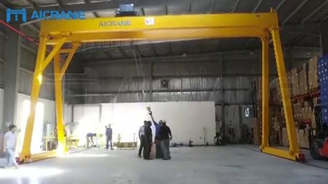 Двухбалочный козловой кран Aicrane хорошо работает в ОАЭ смотреть онлайн