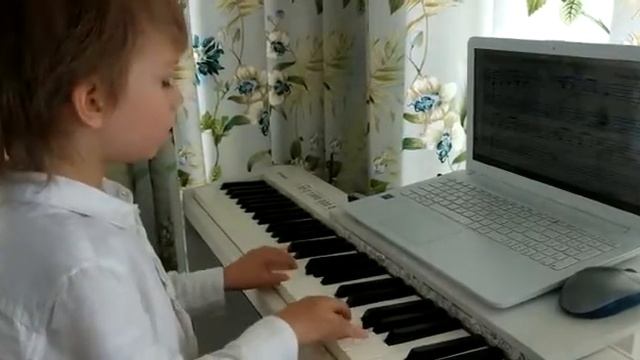 Vasya. "Утята" по нотам двумя руками с сольфеджированием смотреть онлайн