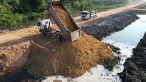 Part 4| New Road Construction Building In Forestry 95% Achieve Connecting Bulldozer & Dump Truck