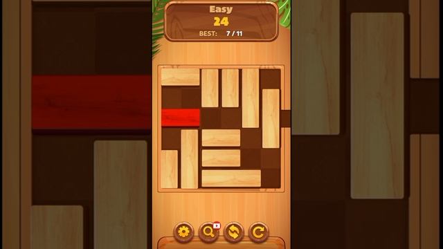 Unblock Sliding Block Puzzle Game Easy Level 24 #shorts #unblockpuzzle