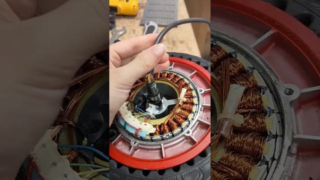 Восстановление провода мотор колеса электросамоката Xiaomi M365 Pro #ремонтэлектросамокатов #сим