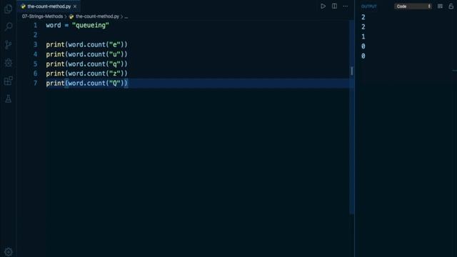 Python Programming Tutorial #43 - Using .count() - Count method in Python - English