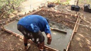 How to Pour a Concrete Shed Slab! DIY!