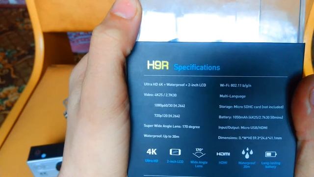 Экшен камера EKEN 4K H9R смотреть онлайн