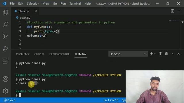 PYTHON LANGUAGE | FUNCTION WITH PARAMETER | CLASS 46 | SHAN DEVELOPERS