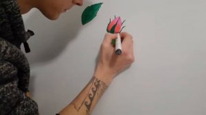 Как дешево сделать аэрографию! рисуем на капоте#рисунокмаркером