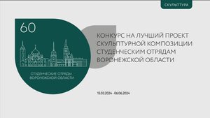 Конкурс скульптура студенческим отрядам
