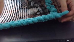 Вязание крючком. Вяжем коврик для ванны из пряжи alize PUFFY.
