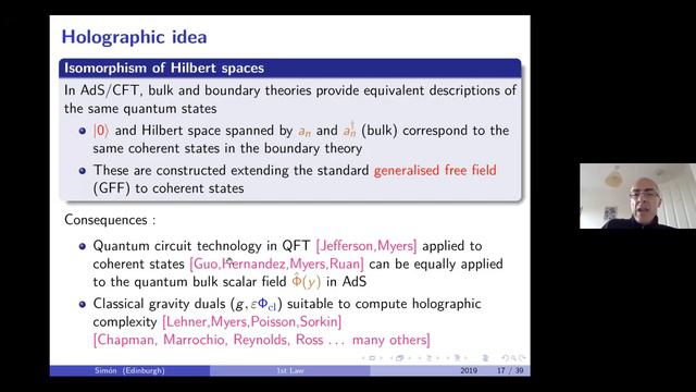 Joan Simon - Aspects of the first law of complexity смотреть онлайн