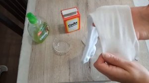 Сода и Фейри. Как вывести пятна от травы.