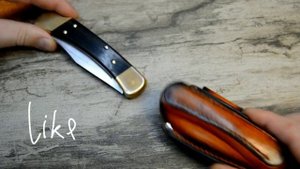 Новинка. Обжимные ножны для складного ножа. Покраска терракотовая патина.