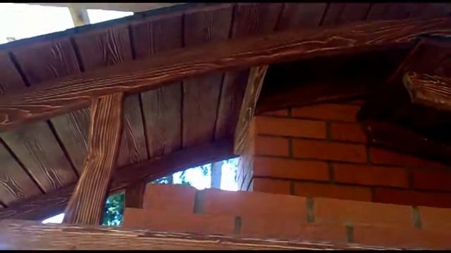 Уличный мангал.Отделка деревом смотреть онлайн