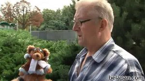 Вы не боитесь фотографироваться с игрушечным медведем?