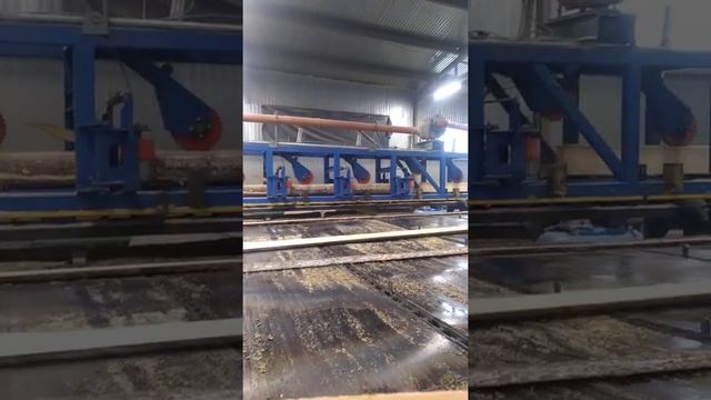 Линия распиловки круглого леса. ООО"Холбит" Туровец