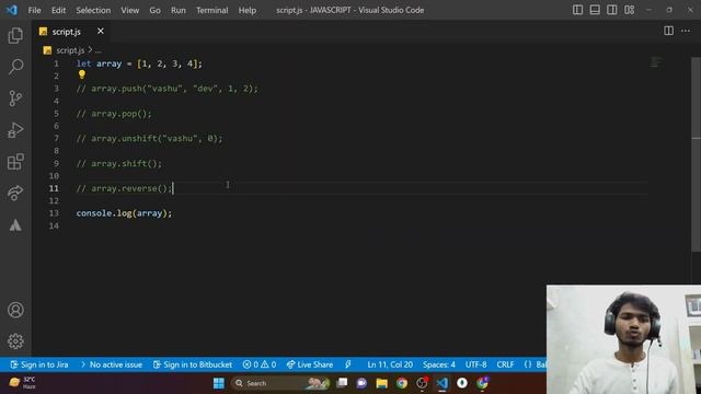 JAVASCRIPT PART 11 || JavaScript Array Methods Part 1