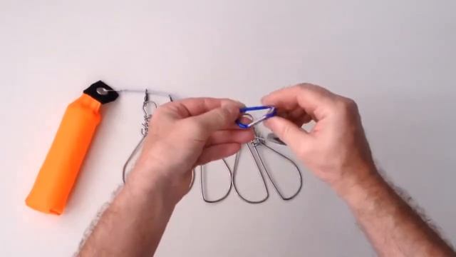 Кукан рыболовный с металлическим тросом на 5 карабинов в чехле смотреть онлайн