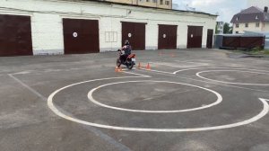 Категория А автодром. Сдача экзамена
