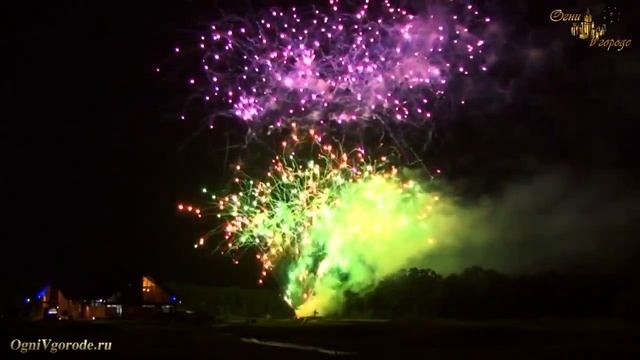 Салют на день рождения юбилей. Красивй дорогой фейерверк на праздник от Огни в городе смотреть онлайн