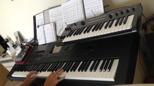 Demo song on Yamaha Motif XF8 + Korg R3