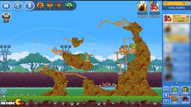 Angry Birds Friends NEW - Weekly Challenge - Angry Birds on Facebook смотреть онлайн