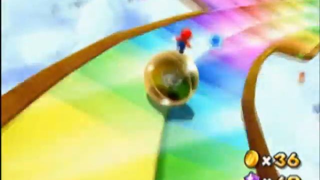 Super Mario Galaxy 2 - Rolling Coaster Galaxy - The Rainbow Road Roll & Comet Medal | WikiGameGuide смотреть онлайн