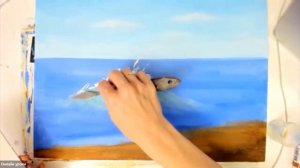 КАК НАРИСОВАТЬ ВОЛНЫ МАСТИХИНОМ