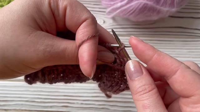 Очень красивый объемный узор спицами Веточки листьев | Идеальный узор для свитера, джемпера, носков