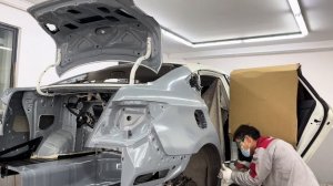 Nissan Bluebird Rear Impact Repair#Mechanic Han#Accident Maintenance#Sheet Metal Spray Paint