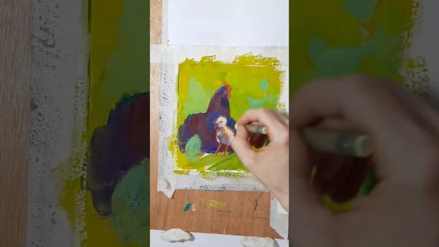 Hen and chicken. #gouache #gouacheart #drawing #painting #ohmygouache #sketchbook #jellygouache смотреть онлайн