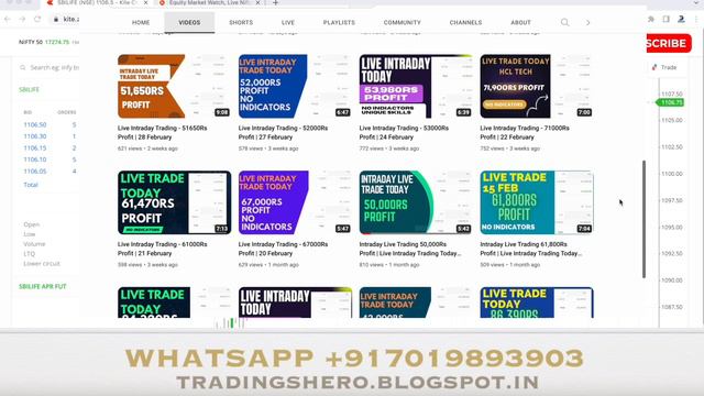 Live Intraday Trading Today 53,000Rs Profit With Trade Logic Explained