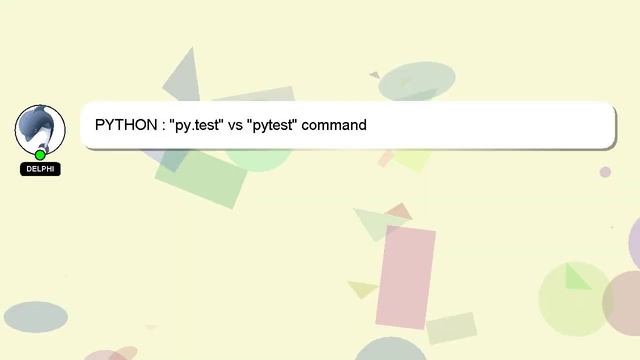 PYTHON : "py.test" vs "pytest" command смотреть онлайн