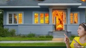 Как не идти в школу_ Челендж нужно больше тепла, сожгли дом