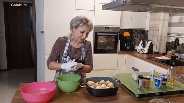 Боже как Вкусно! Фаршированный Картофель в Духовке с Фаршем. @galabum