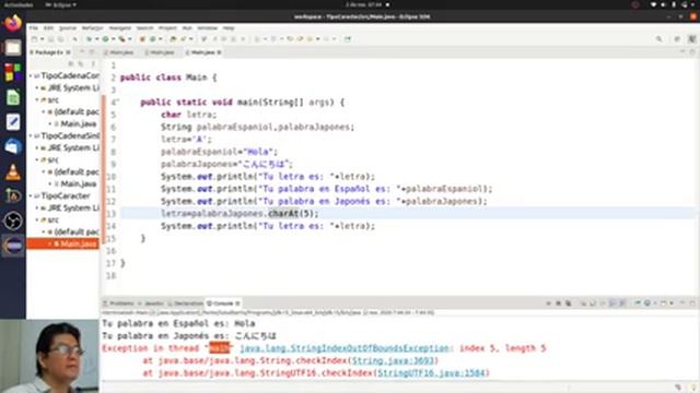 Variables de tipo caracter y entrada de datos; en Java Estructurado смотреть онлайн