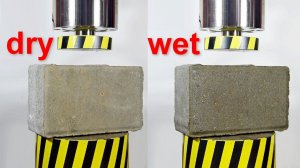 HYDRAULIC PRESS VS DRY AND WET CONCRETE