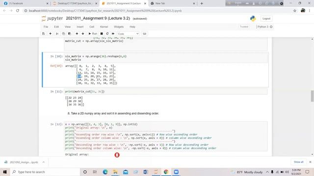 Solution to Assignment 9 by Live Class Student । Numpy in Python । Python for Research смотреть онлайн