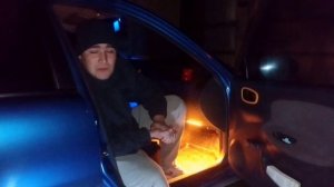 Поставил новую подсветку ног на Ланос. {ремонт авто⁶} #ремонтавто