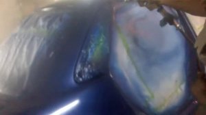 ПРИОРА Наносим Лак на кузов после покраске цвета мускари !!!!!!!